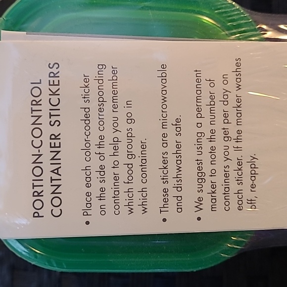 Portion Control Containers Sealed, never opened - Picture 3 of 5